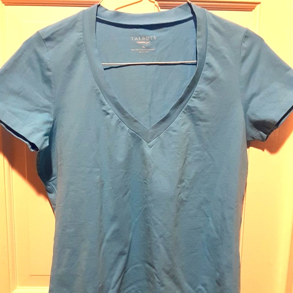 Talbots Turquoise t-shirt with tags